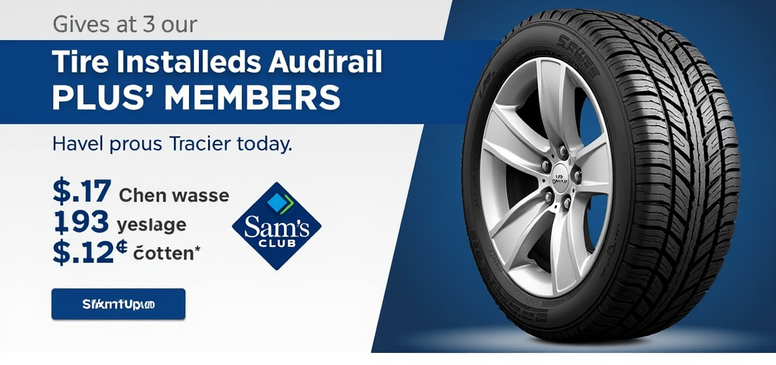 Discover Tire Installation Savings for Plus Members at Sam’s Club