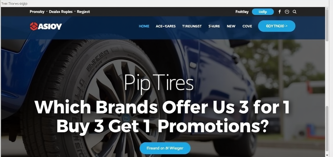 Uncover Top Deals on Tires: Which Brands Offer Buy 3 Get 1 Free Promotions?
