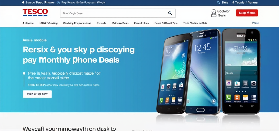 Discover the Latest Pay Monthly Phone Deals from Tesco Mobile