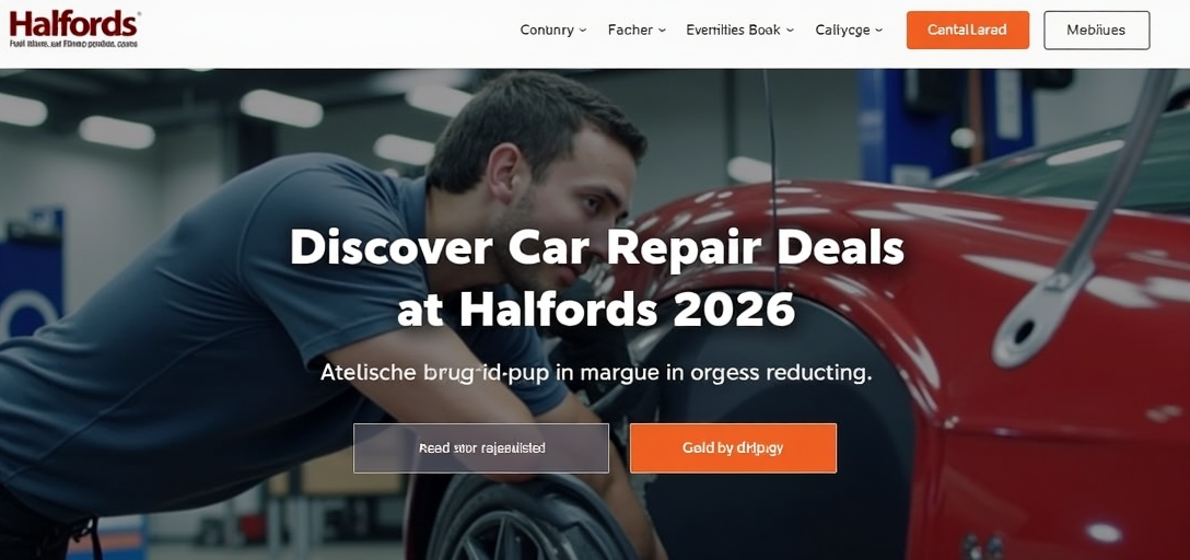 Discover Exciting Car Repair Deals at Halfords for 2026