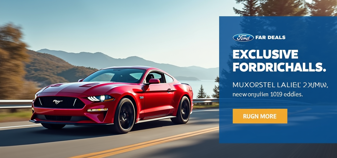 Exclusive Savings on Ford Vehicles: Discover August’s New Car Deals